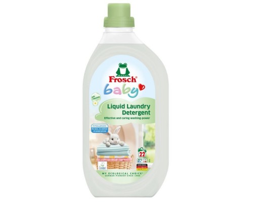Гель для прання Frosch Baby для дитячої білизни 1.5 л (4009175924087/4009175940391)
