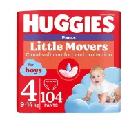 Підгузки Huggies Little Movers/Pants 4 M-Pack 9-14 кг для хлопчиків 104 шт (5029054568088)