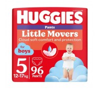Підгузки Huggies Little Movers/Pants 5 (12-17 кг) для хлопчиків 96 шт (5029054568163)