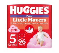 Підгузки Huggies Little Movers/Pants 5 (12-17 кг) для дівчаток 96 шт (5029054568170)