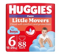 Підгузки Huggies Little Movers Pants 6 (15-25 кг) для хлопчиків 88 шт (5029054568200)