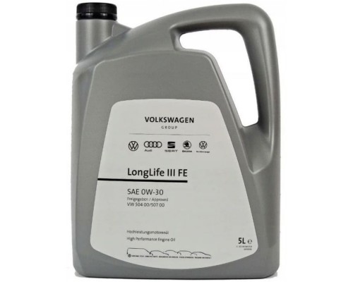 Моторна олива VAG VW LongLife III FE 0W-30, 5л (73035)