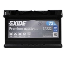Акумулятор автомобільний EXIDE PREMIUM 72A (EA722)