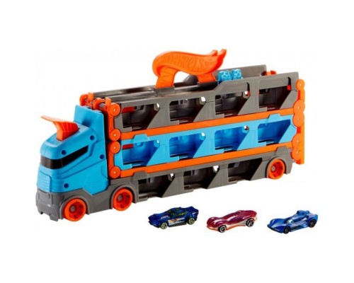 Ігровий набір Hot Wheels Вантажівка-транспортер "Суперперегони" (GVG37)
