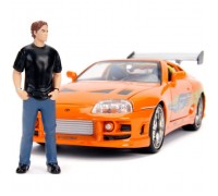 Машина Jada металева Форсаж Toyota Supra (1995) + фігурка Браяна 1:24 (253205001)