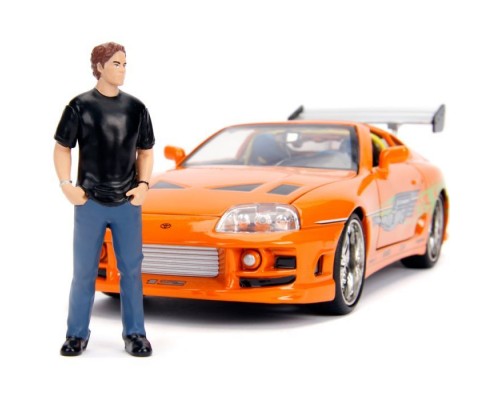 Машина Jada металева Форсаж Toyota Supra (1995) + фігурка Браяна 1:24 (253205001)