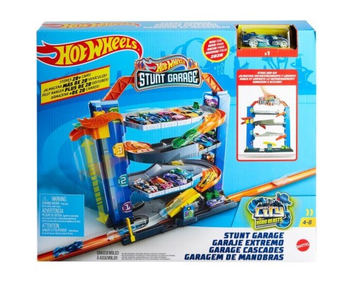 Автотрек Hot Wheels Чотирьохповерховий гараж для машинок (GNL70)