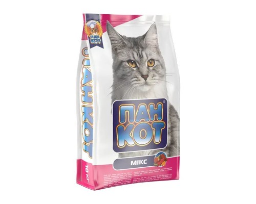 Сухий корм для кішок Пан Кот Мікс 10 кг (4820111140015)