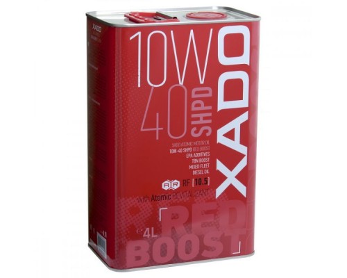 Моторна олива Xado 10W-40 SHPD, Red Boost 4 л (ХА 26249)