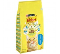 Сухий корм для кішок Purina Friskies зі смаком лосося й овочів 10 кг (5997204515469)