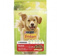 Сухий корм для собак Purina Friskies Active з яловичиною 10 кг (7613031395484)
