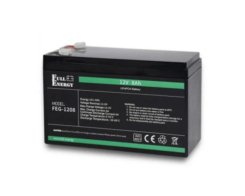 Батарея LiFePo4 Full Energy 12В 8Аг, FEG-128 (FEG-128)