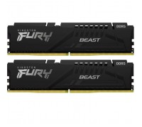 Модуль пам'яті для комп'ютера DDR5 32GB (2x16GB) 6000 MHz Beast Black EXPO Kingston Fury (ex.HyperX) (KF560C30BBEK2-32)