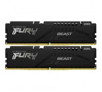 Модуль пам'яті для комп'ютера DDR5 32GB (2x16GB) 6000 MHz Fury Beast Black Kingston Fury (ex.HyperX) (KF560C36BBE2K2-32)