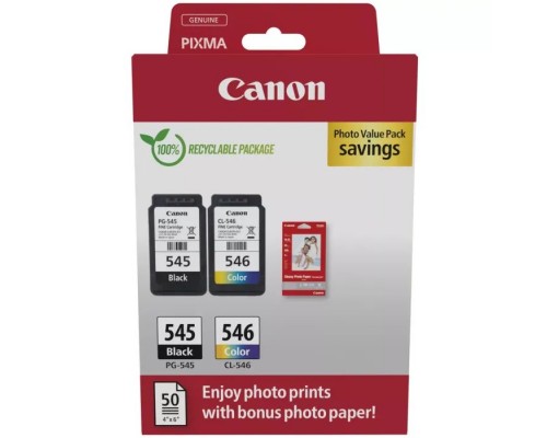 Картридж Canon PG-545/CL-546 Multipack BK+Color (8287B008)