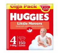 Підгузки Huggies Little Movers 4 (7-18 кг) M-pack, 150 шт (5029053583402)