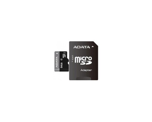 Карта пам'яті ADATA 64GB microSD class 10 UHS-I (AUSDX64GUICL10-RA1)