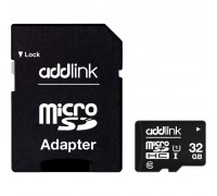 Карта пам'яті AddLink 32GB microSDHC class 10 UHS-I U1 (ad32GBMSH310A)