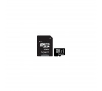 Карта пам'яті Apacer 32GB microSDHC UHS-I Class10 w/ 1 Adapter RP (AP32GMCSH10U1-R)