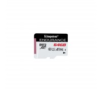 Карта пам'яті Kingston 64GB microSDXC class 10 UHS-I U1 A1 High Endurance (SDCE/64GB)