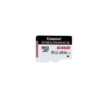 Карта пам'яті Kingston 64GB microSDXC class 10 UHS-I U1 A1 High Endurance (SDCE/64GB)