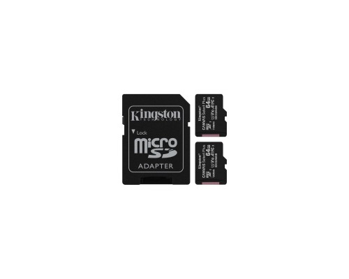Карта пам'яті Kingston 64GB Class 10 Canvas Select Plus 100R A1 (SDCS2/64GB-2P1A)