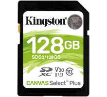Карта пам'яті Kingston 128GB SDXC class 10 UHS-I U3 Canvas Select Plus (SDS2/128GB)