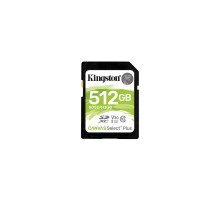 Карта пам'яті Kingston 512GB SDXC class 10 UHS-I U3 Canvas Select Plus (SDS2/512GB)