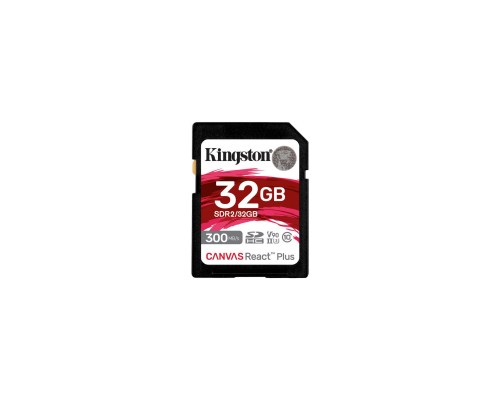 Карта пам'яті Kingston 32GB class 10 UHS-II U3 Canvas React Plus (SDR2/32GB)