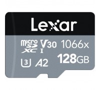 Карта пам'яті Lexar 128GB microSDXC class 10 UHS-I 1066x Silver (LMS1066128G-BNANG)