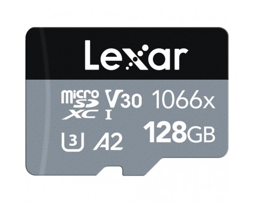 Карта пам'яті Lexar 128GB microSDXC class 10 UHS-I 1066x Silver (LMS1066128G-BNANG)