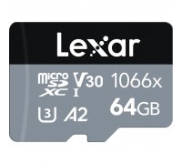Карта пам'яті Lexar 64GB microSDXC class 10 UHS-I 1066x Silver (LMS1066064G-BNANG)