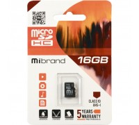 Карта пам'яті Mibrand 16GB microSDHC class 10 UHS-I (MICDHU1/16GB)