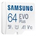 Карта пам'яті Samsung Miсro-SDXC memory card 64GB C10 UHS-I R130MB/s Evo Plus + SD (MB-MC64KA/EU)