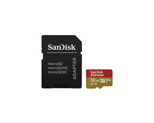 Карта пам'яті SanDisk 32GB microSDHC V30 A1 UHS-I U3 4K Extreme (SDSQXAF-032G-GN6MA)