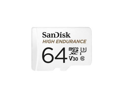Карта пам'яті SanDisk 64GB microSDXC class 10 UHS-I U3 V30 High Endurance (SDSQQNR-064G-GN6IA)
