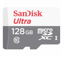Карта пам'яті SanDisk 128GB microSD class 10 Ultra Light (SDSQUNR-128G-GN6MN)