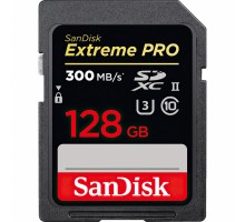 Карта пам'яті SanDisk 128GB SDXC class 10 UHS-II U3 V90 Extreme Pro (SDSDXDK-128G-GN4IN)