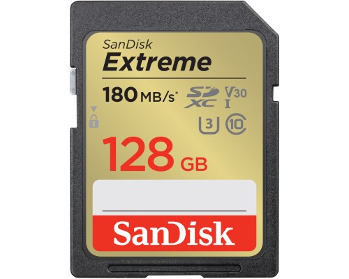 Карта пам'яті SanDisk 128GB SD class 10 UHS-I Extreme (SDSDXVA-128G-GNCIN)