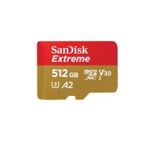 Карта пам'яті SanDisk 512GB microSD class 10 UHS-I U3 V30 Extreme (SDSQXAV-512G-GN6MN)