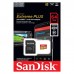 Карта пам'яті SanDisk 64GB microSD class 10 V30 Extreme PLUS (SDSQXBU-064G-GN6MA)