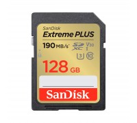 Карта пам'яті SanDisk 128GB SDXC class 10 UHS-I U3 4K Extreme Plus (SDSDXWA-128G-GNCIN)