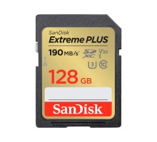 Карта пам'яті SanDisk 128GB SDXC class 10 UHS-I U3 4K Extreme Plus (SDSDXWA-128G-GNCIN)