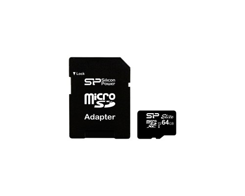 Карта пам'яті Silicon Power 64GB microSDXC Class 10 UHS-ISDR (SP064GBSTXBU1V10SP)