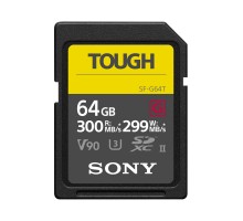 Карта пам'яті Sony 64GB SDXC class 10 UHS-II U3 V90 Tough (SF64TG)