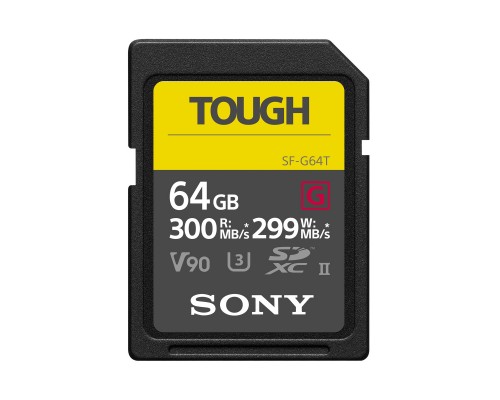 Карта пам'яті Sony 64GB SDXC class 10 UHS-II U3 V90 Tough (SF64TG)