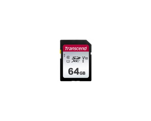 Карта пам'яті Transcend 64GB SDXC class 10 UHS-I U3 V10 (TS64GSDC300S)