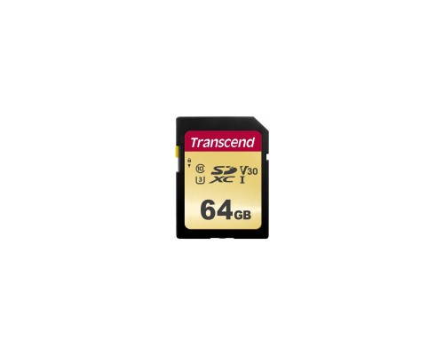 Карта пам'яті Transcend 64GB SDXC class 10 UHS-I (TS64GSDC500S)