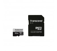 Карта пам'яті Transcend 64GB microSDXC class 10 UHS-I U3 A2 (TS64GUSD340S)
