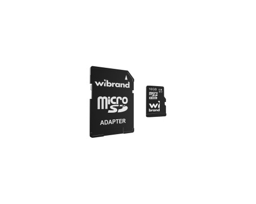 Карта пам'яті Wibrand 16GB microSD class 10 UHS-I (WICDHU1/16GB-A)